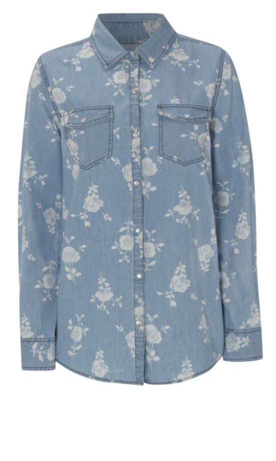 Matalan SS13 Printed Denim Shirt