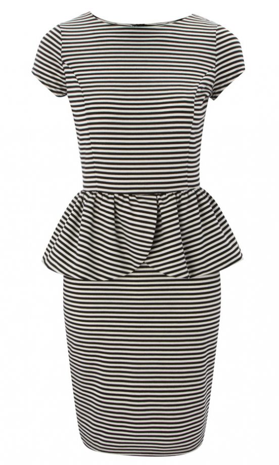 Matalan SS13 Striped Peplum Dress