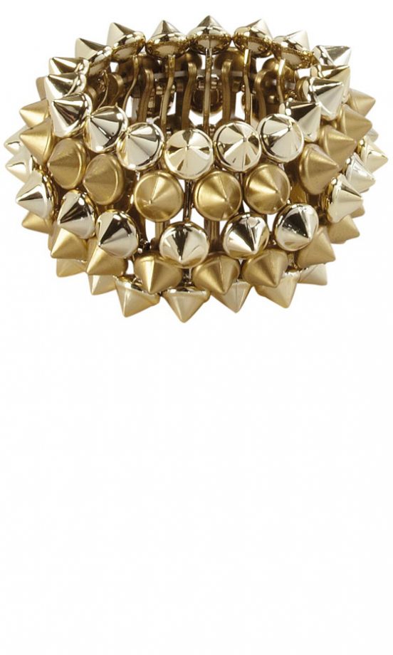 Matalan SS13 Spiked Gold Bangle