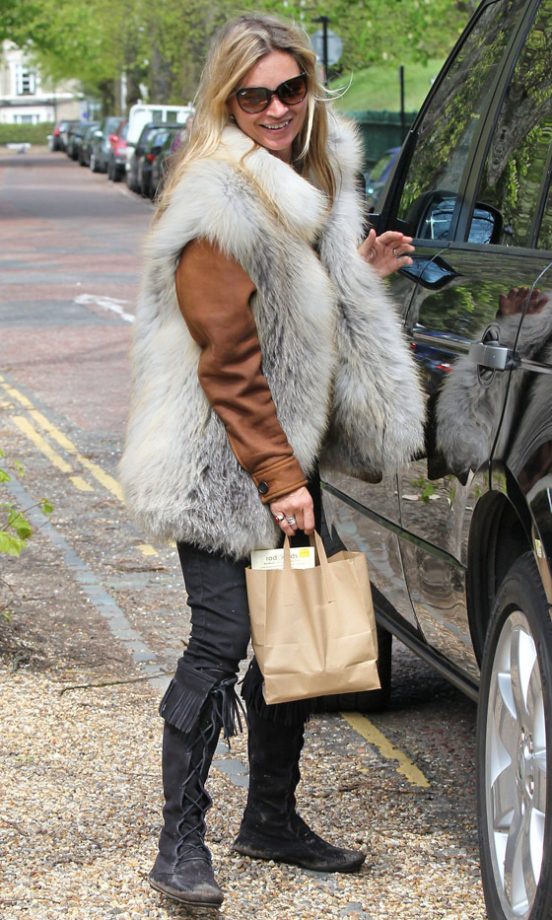 Kate Moss Out In London, 2012