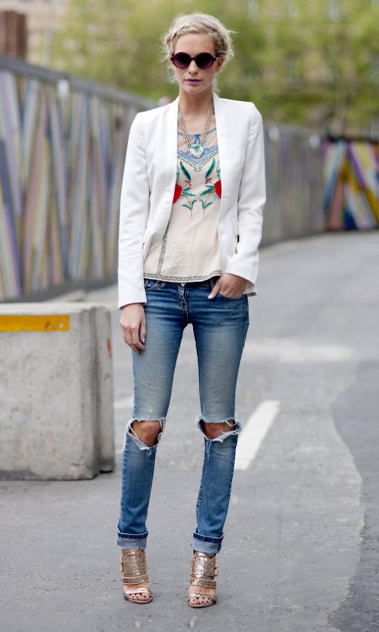 Poppy Delevingne At SS13 London Fashion Week, 2012