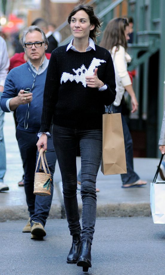 Alexa Chung Out In New York, 2012