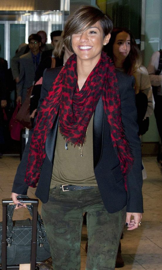 Frankie Sandford At London Heathrow Airport, 2012
