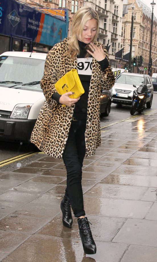 Kate Moss Out In London, 2012