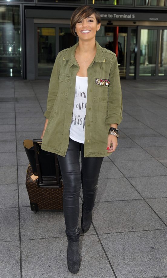 Frankie Sandford At London Heathrow Airport, 2012
