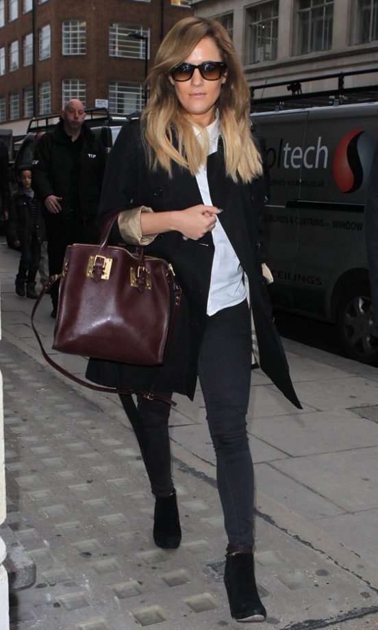 Caroline Flack Out In London, 2012