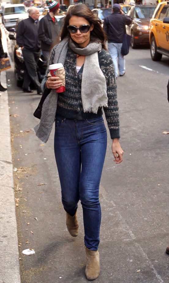 Katie Holmes Out In New York, 2012