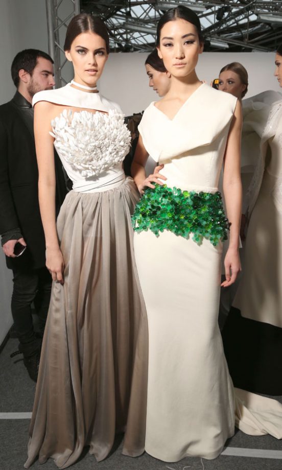 Backstage At The Stephane Rolland SS13 Fashion Show During Couture Fashion Week, Paris Feb 2013