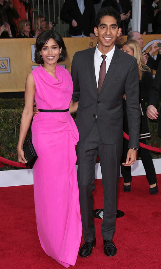 Freida Pinto And Dev Patel At The SAG Awards, 2013