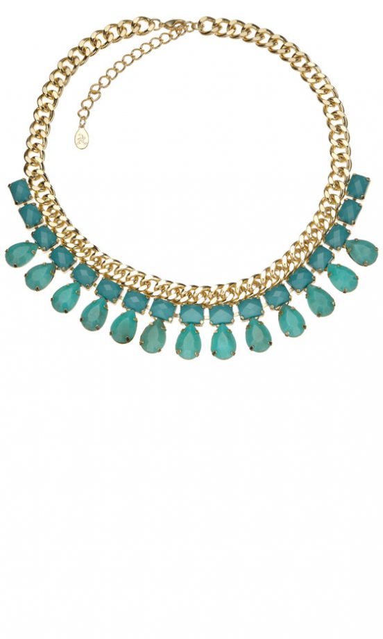 Accessorize Turquoise Jewel Necklace, £15