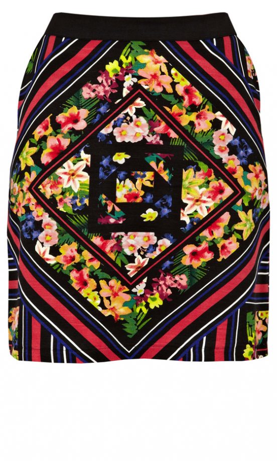 Marks And Spencer Floral Print Mini Skirt, £35