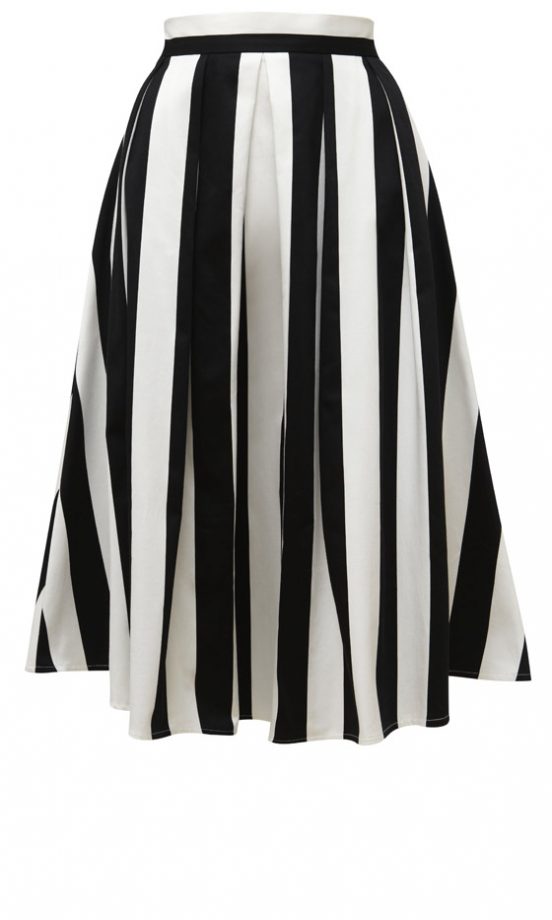 Asos Striped Midi Skirt