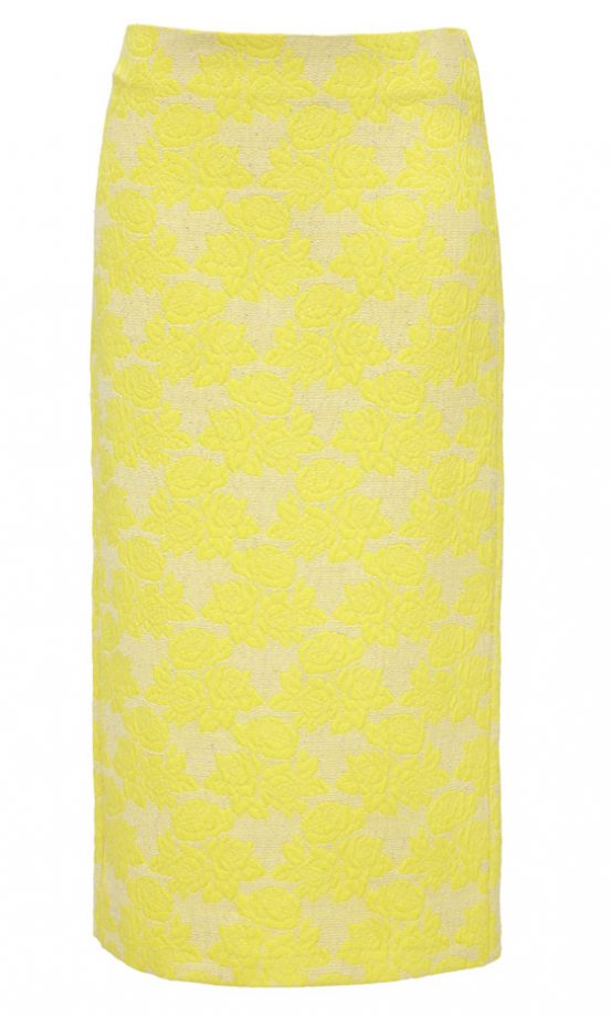 Asos Lemon Jacquard Skirt, £35