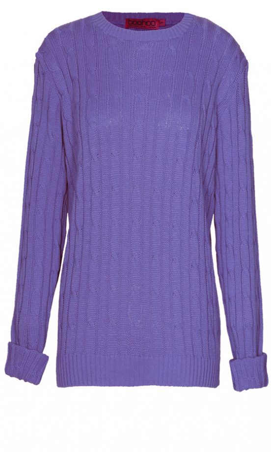 Boohoo Purple Knit Jumper, £15