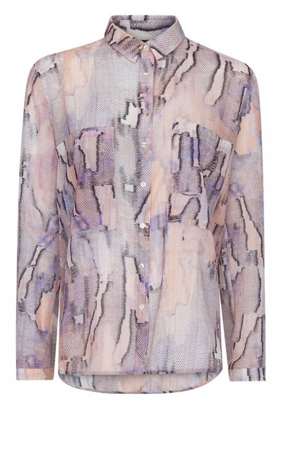 Mango Snake Print Sheer Shirt, £32.50