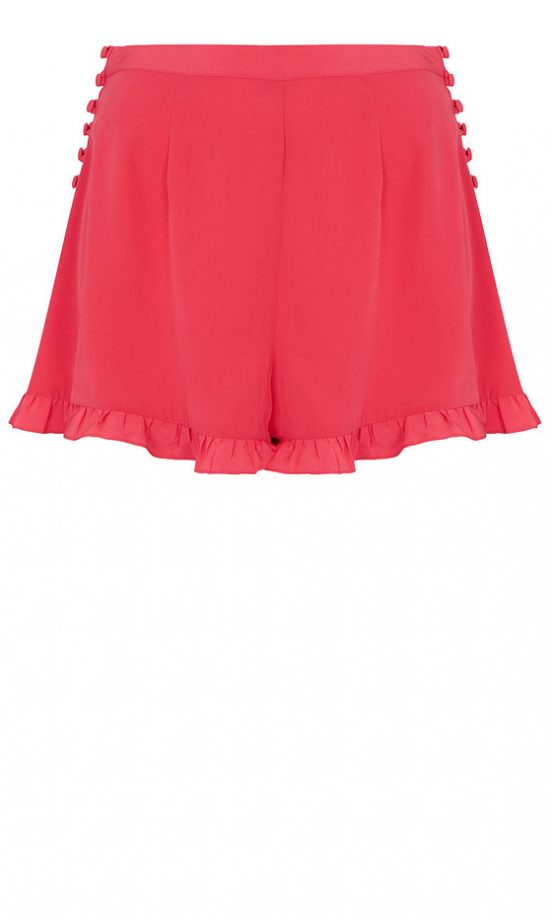 Topshop Pink Frill Shorts, £30