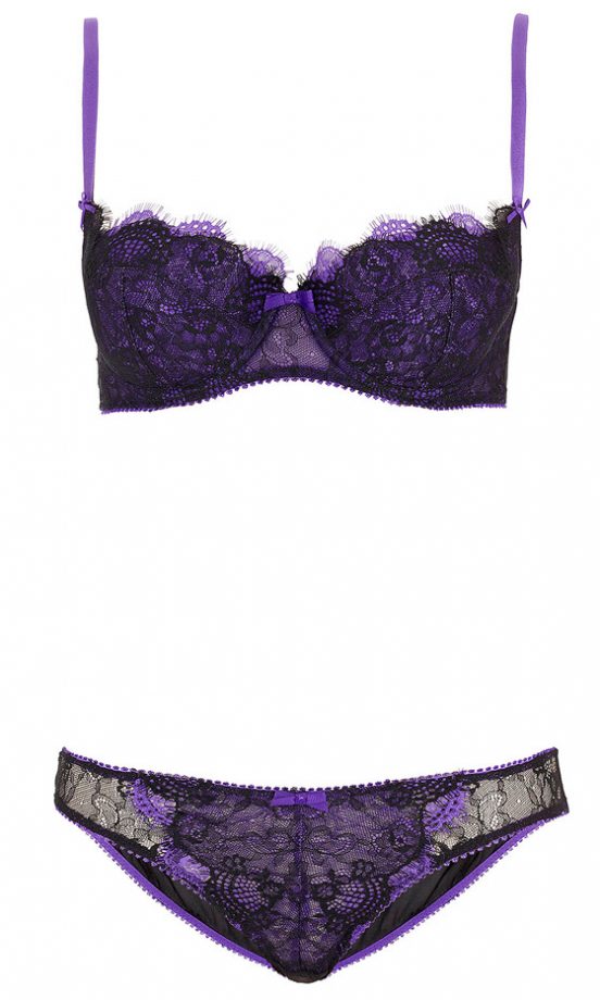 Topshop Purple Lingerie Set, £26
