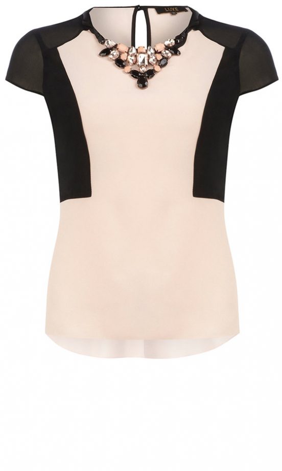 Dorothy Perkins Gem Collar Top, £28