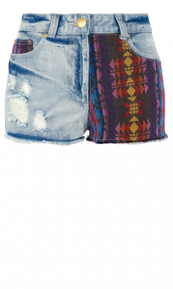 Primark SS13 Embroided Patch Denim Shorts, £12