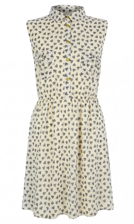 Primark SS13 Heart Print Shirt Dress, £13