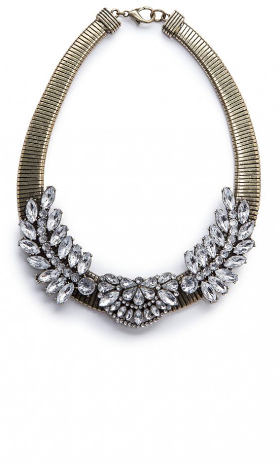 Mango Gem Cluster Necklace, £34.99