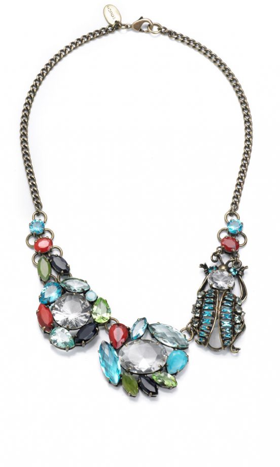 Mango SS13 Embellished Insect Necklace