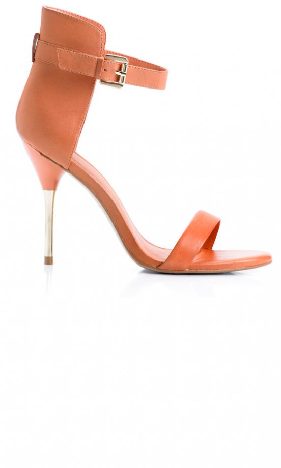 Mango SS13 Orange Ankle Strap Heels