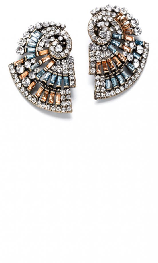 Mango SS13 Swirl Earrings
