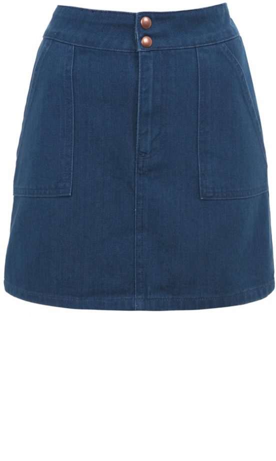 Miss Selfridge Denim A-Line Skirt, £32