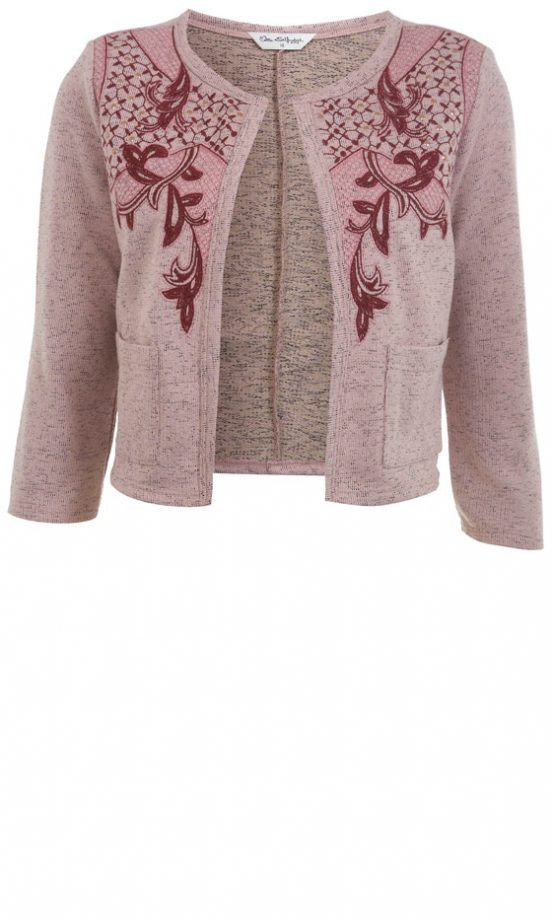 Miss Selfridge Embroidered Stud Jacket, £37