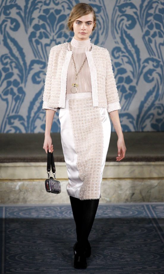 Cara Delevingne At The Tory Burch AW13 Show At New York Fashion Week, 2013