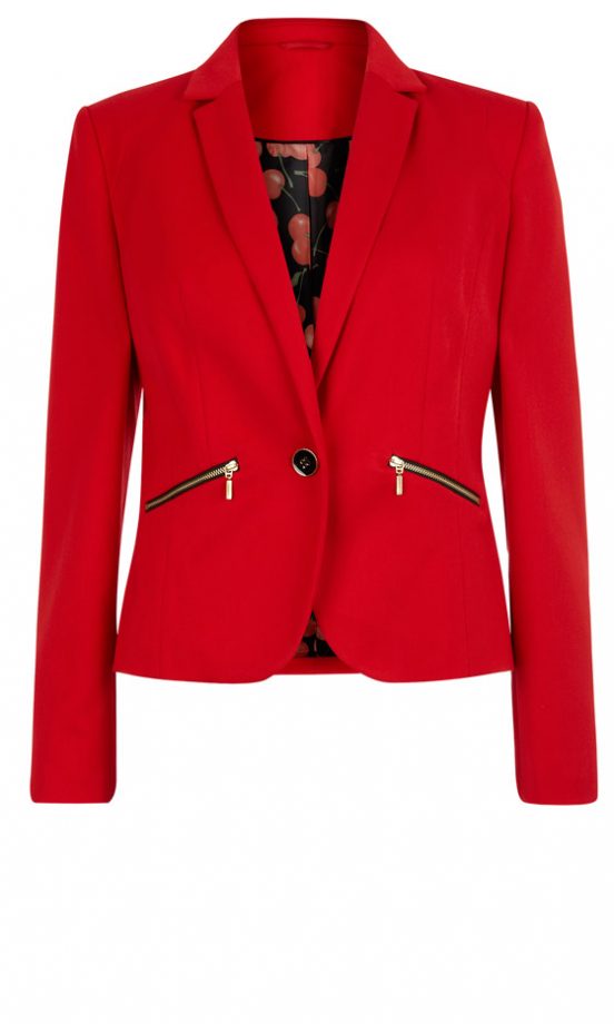 Primark SS13 Red Zip Pocket Jacket, £26
