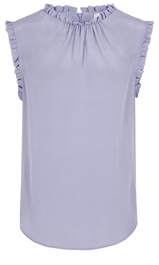 Reiss Mimi Frill Neck Top, £85