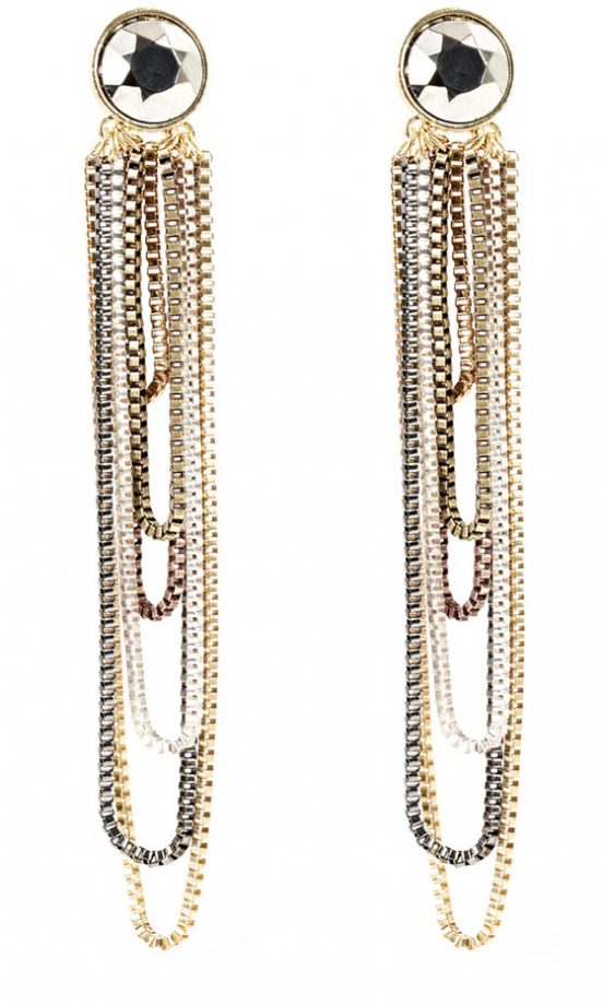 Warehouse Box Chain Earrings, £5