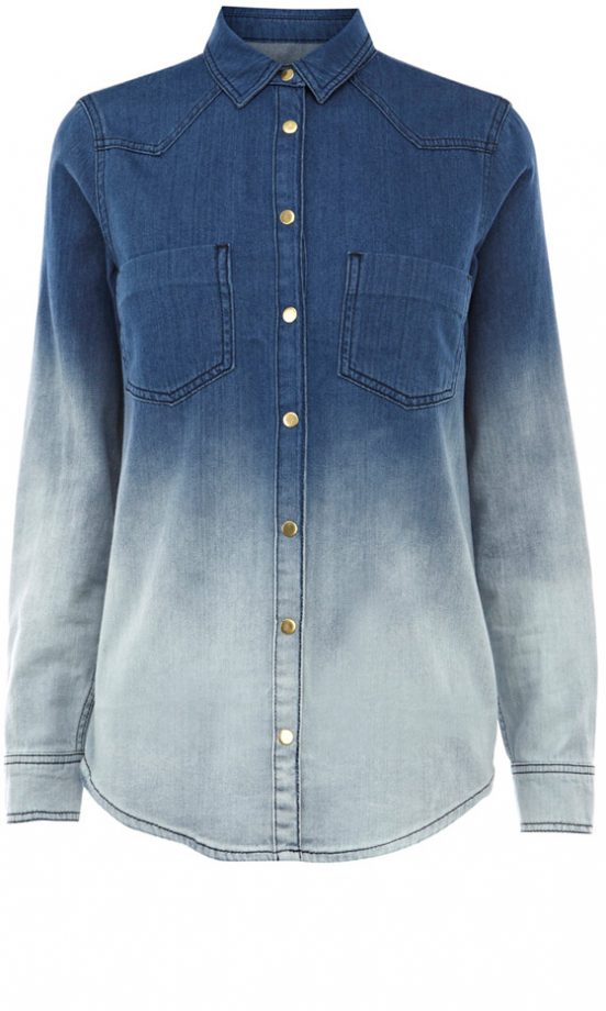 Warehouse Dip Dye Shirt, £40