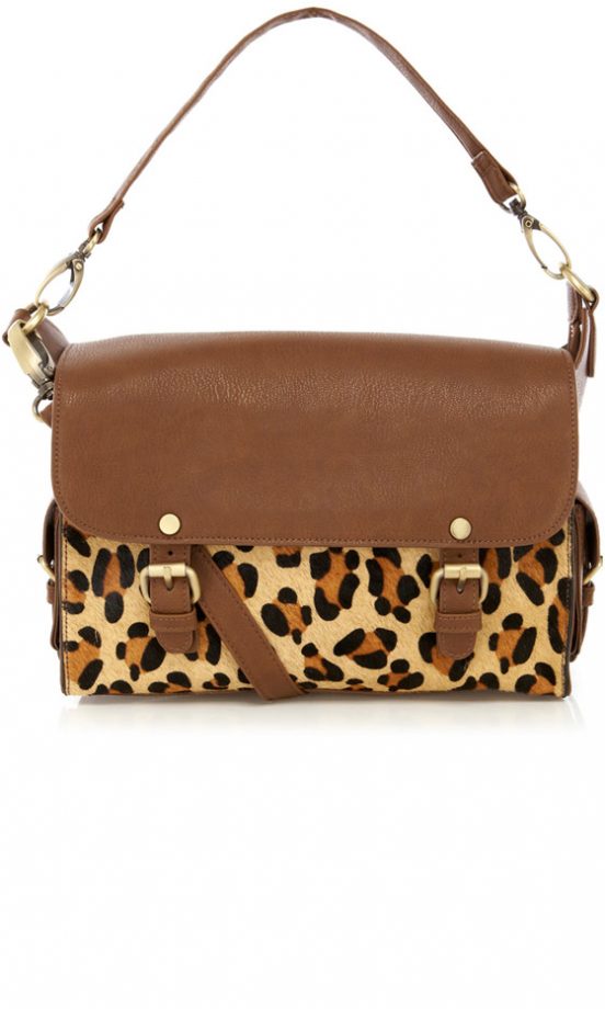 Warehouse Leopard Print Satchel Bag, £38