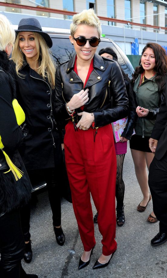 Miley Cyrus At New York Fashion Week, 2013
