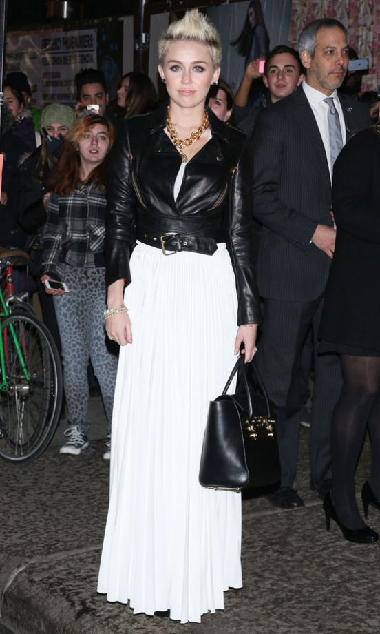 Miley Cyrus At New York Fashion Week, 2013