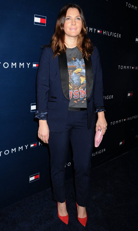 Drew Barrymore At The Tommy Hilfiger Store Opening, 2013