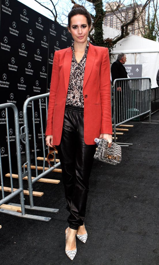 Louise Roe At New York Fashion Week, 2013