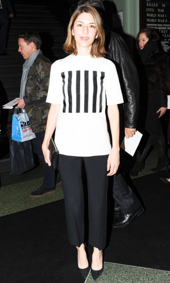 Sofia Coppola At New York Fashion Week, 2013