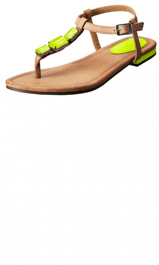 H&M SS13 Neon Stone Sandals