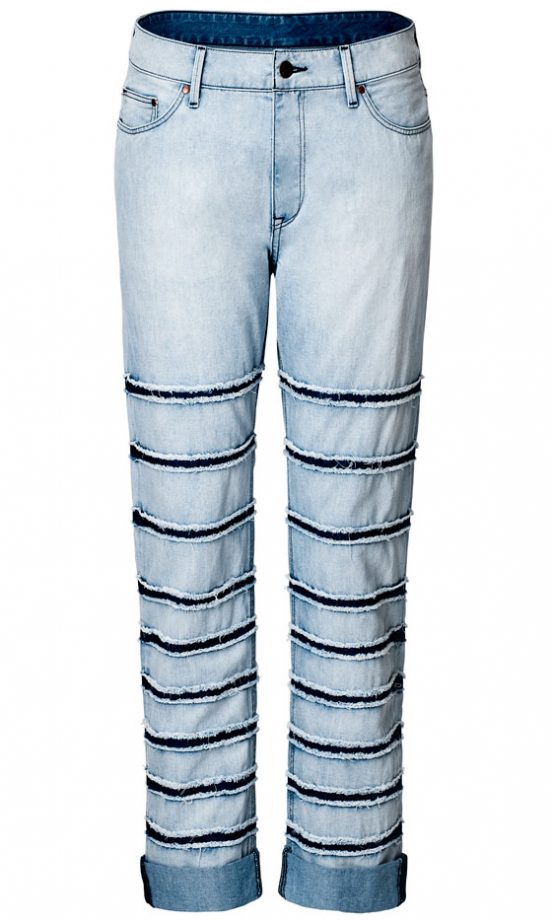H&M SS13 Stripe Effect Boyfriend Jeans