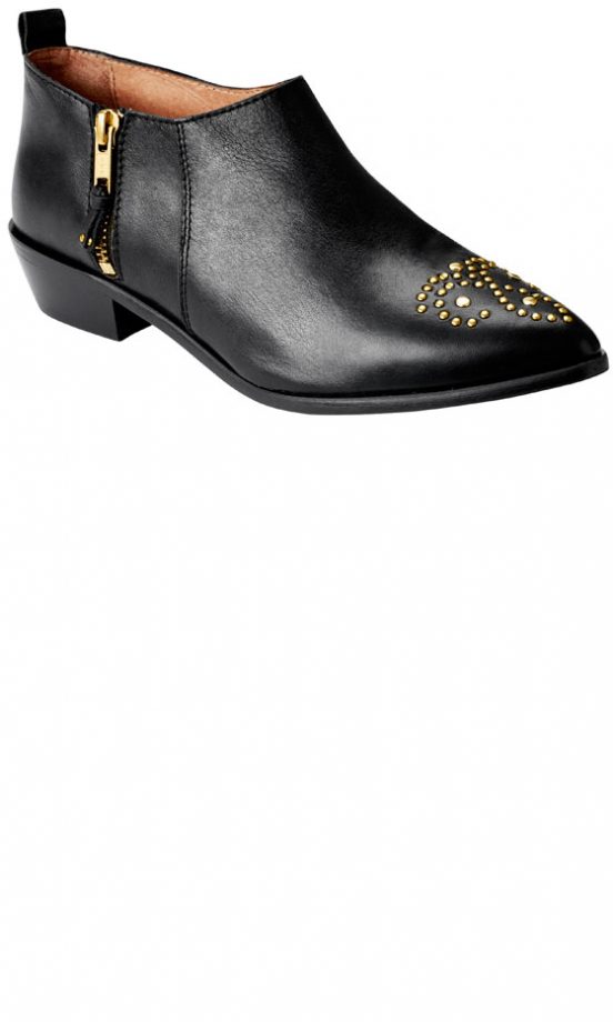 H&M SS13 Studded Toe Flat Boots