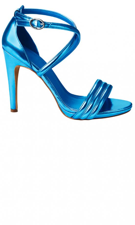 H&M SS13 Metallic Blue Heels