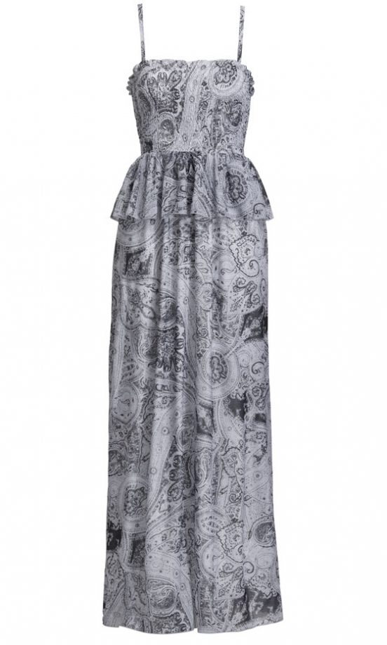 H&M SS13 Grey Print Maxi Dress
