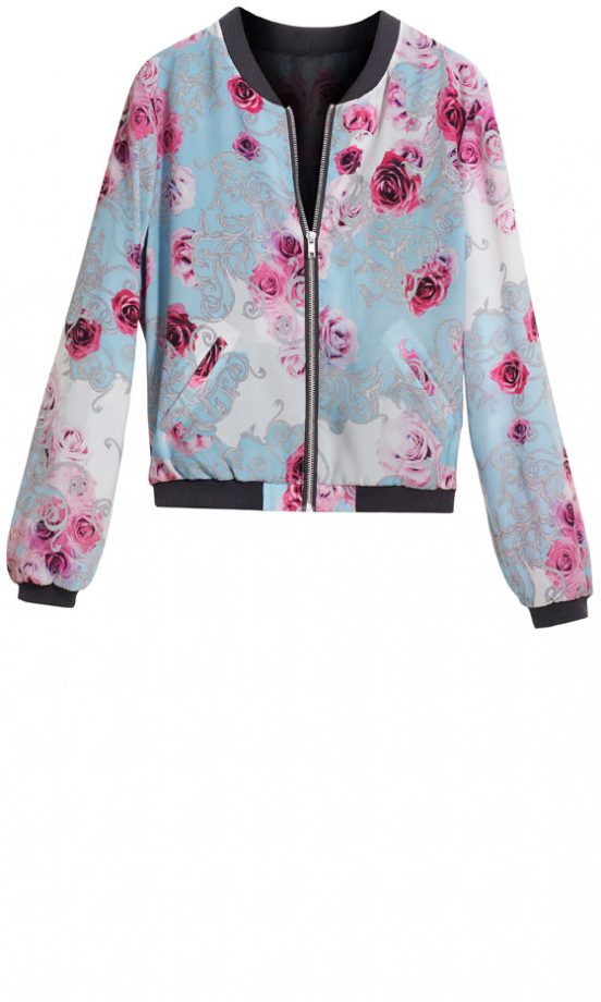 H&M SS13 Floral Bomber Jacket
