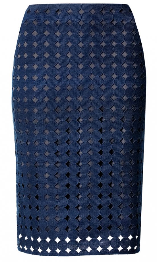 H&M SS13 Navy Pencil Skirt