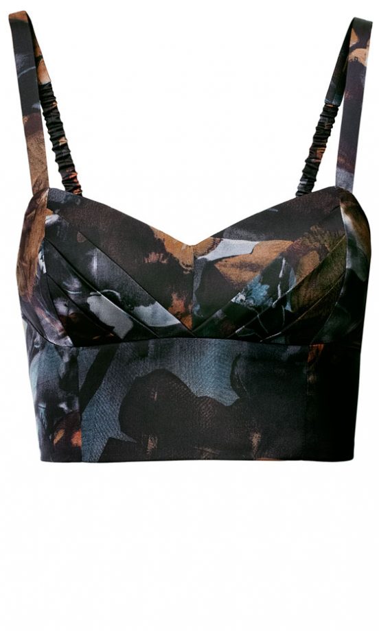 H&M SS13 Dark Printed Bralet