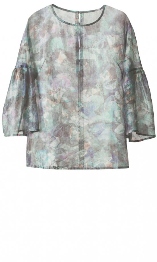 H&M SS13 Sheer Print Blouse